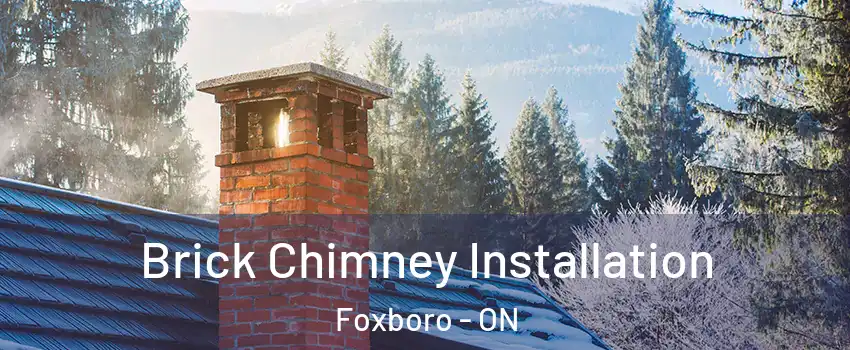  Brick Chimney Installation Foxboro - ON