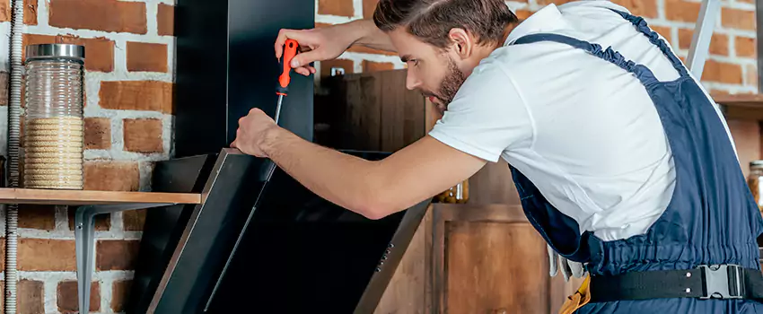 Old Rusted Metal Fireplace Repair And Replacement in Belleville, ON