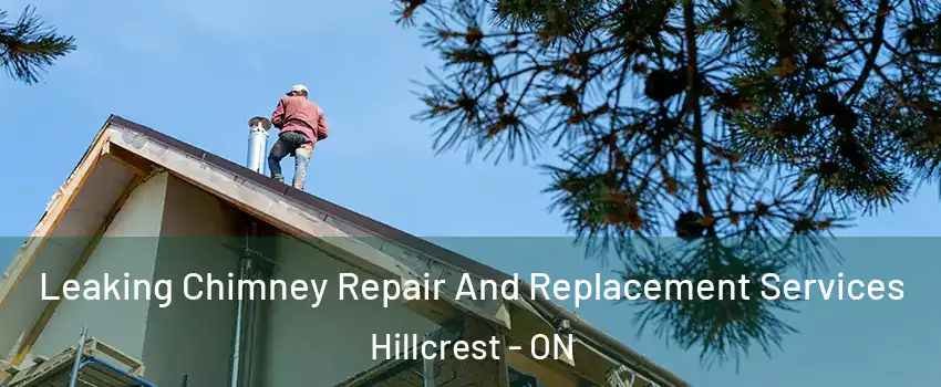  Leaking Chimney Repair And Replacement Services Hillcrest - ON
